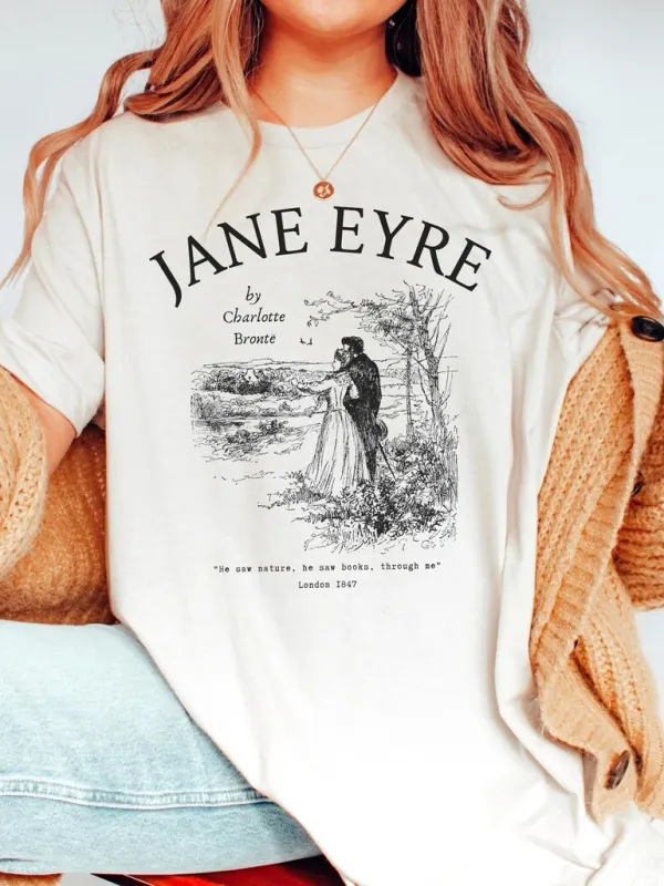 Jane Eyre Charlotte Bronte T-shirt - Viewbena.com 