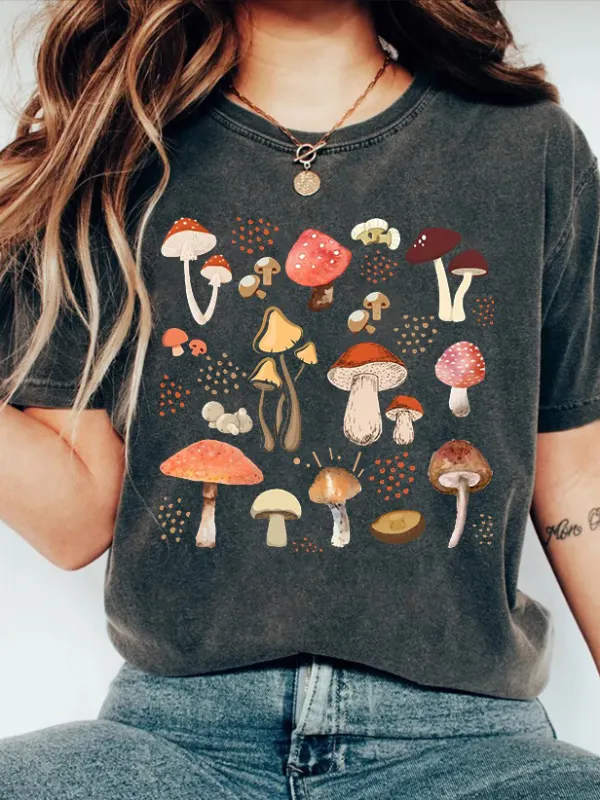 Aesthetic Mushroom T-Shirt - Realyiyi.com 