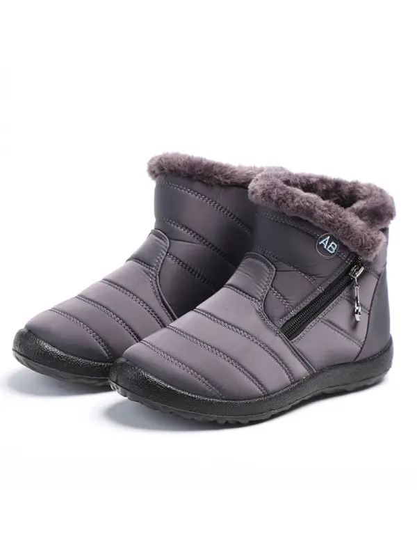 Warm And Thick High-top Waterproof Snow Boots - Ninacloak.com 