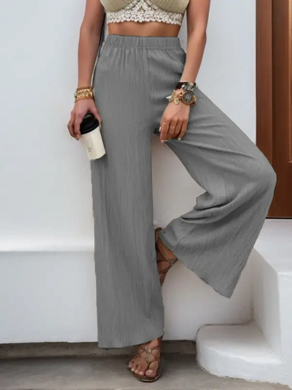 Women's Cotton And Linen Loose Fashionable Casual Trousers - Ninacloak.com 