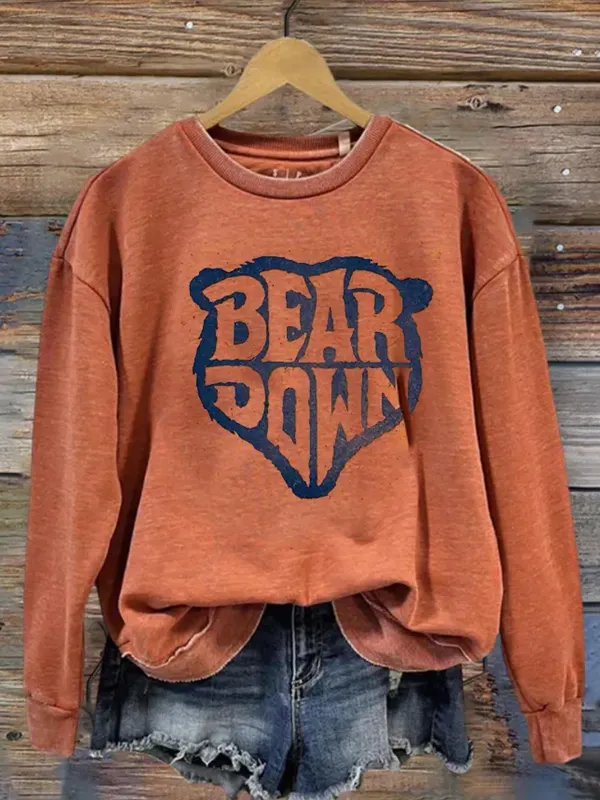 Women's Bear Down Casual Sweatshirt - Viewbena.com 