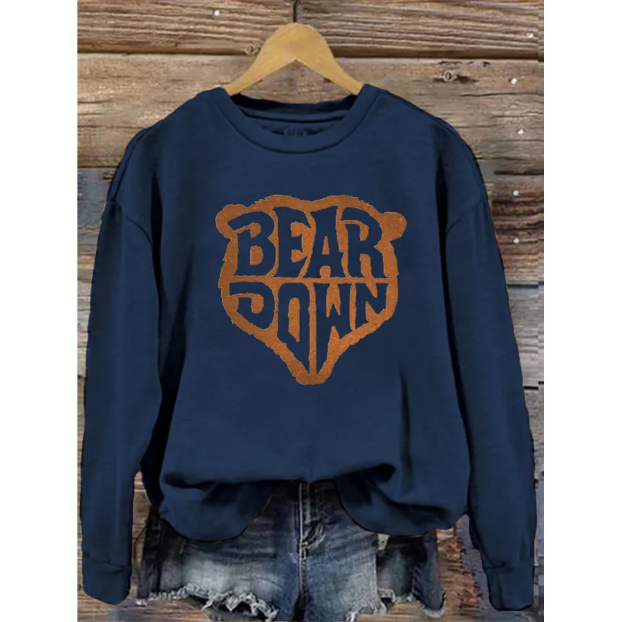 

Sweat-shirt Décontracté Bear Down Pour Femmes