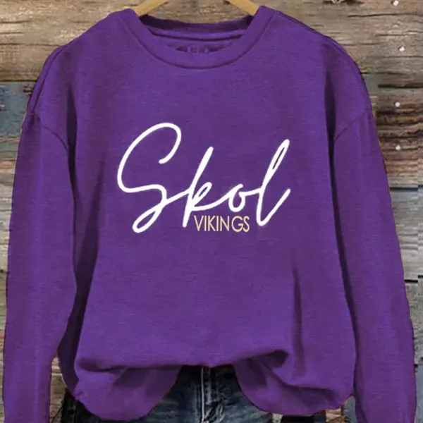 Women's Skol Vikings Casual Sweatshirt - Cotosen.com