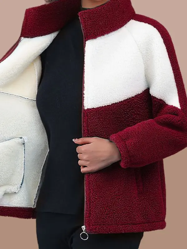 Women's Casual Thickened Polar Fleece Zipper Jacket - Ninacloak.com 