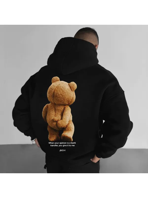 Oversize Teddy Bear Hoodie - Ninacloak.com 