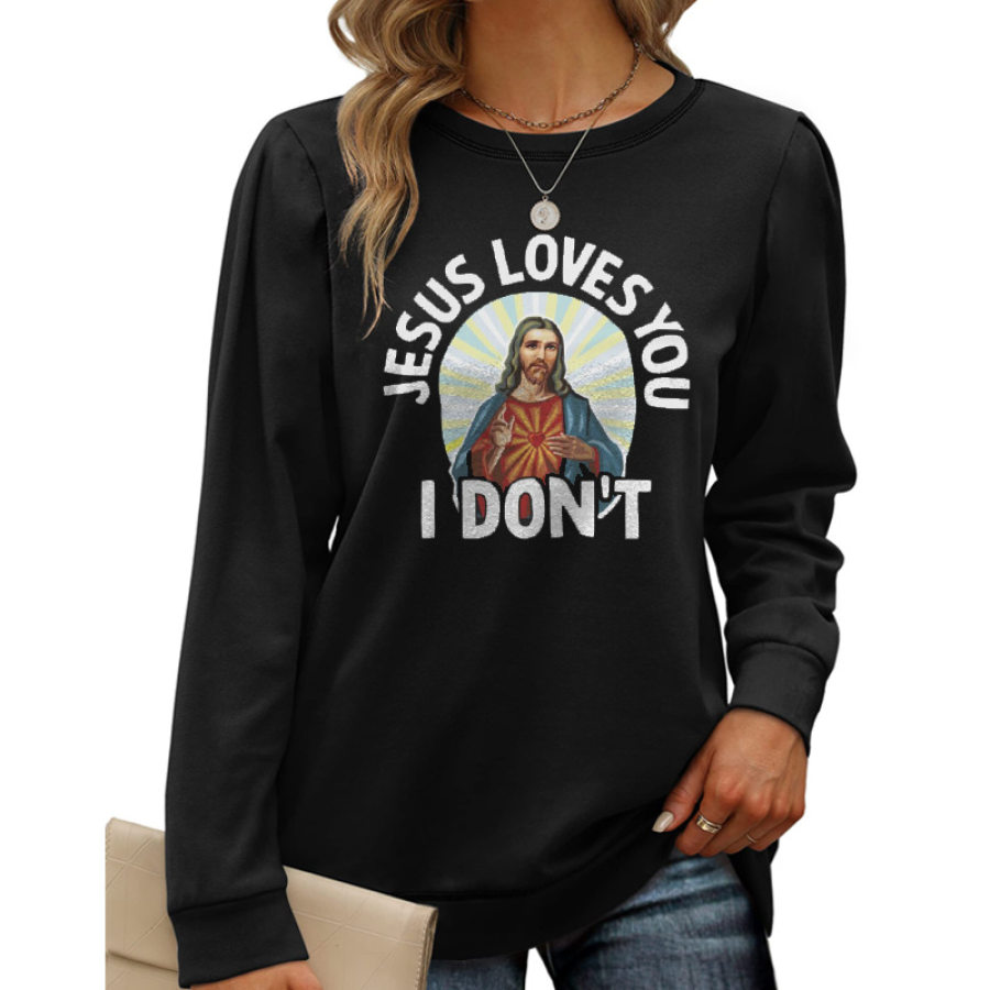 

I Saw That Jesus Funny Christian Gift Apparel Trendy Women's Sweatshirt Tops