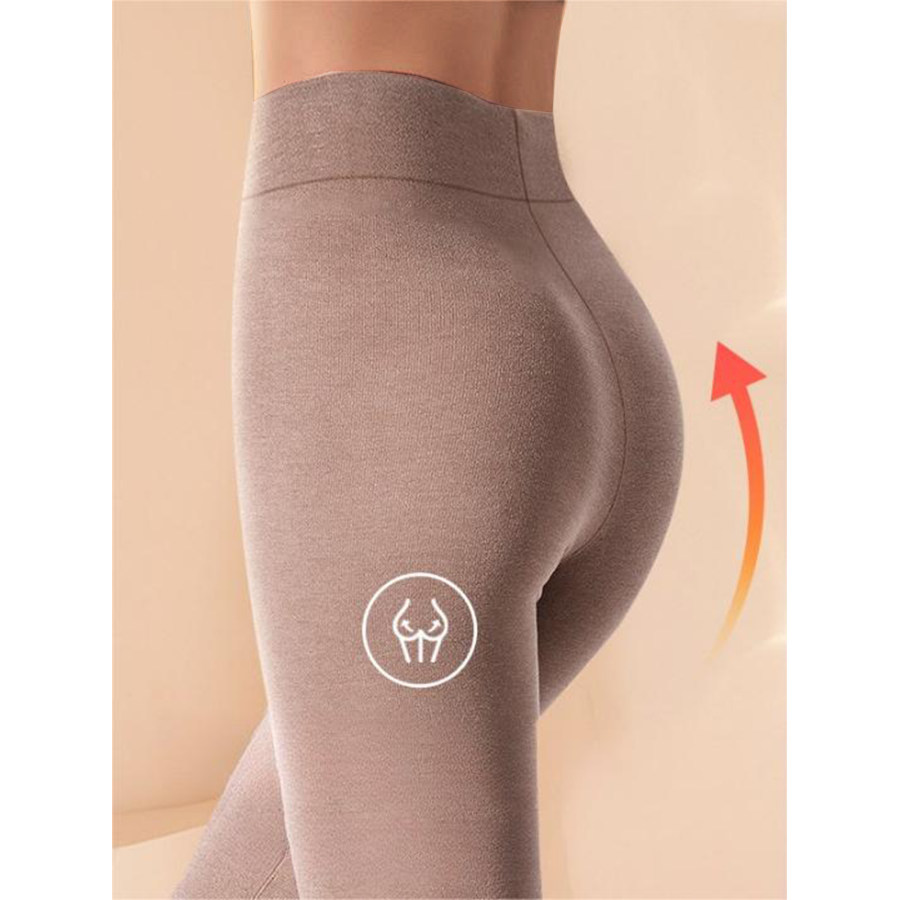 

Pantalons Thermiques Sans Couture Pour Femmes Leggings Serrés Taille Haute Automne Et Hiver