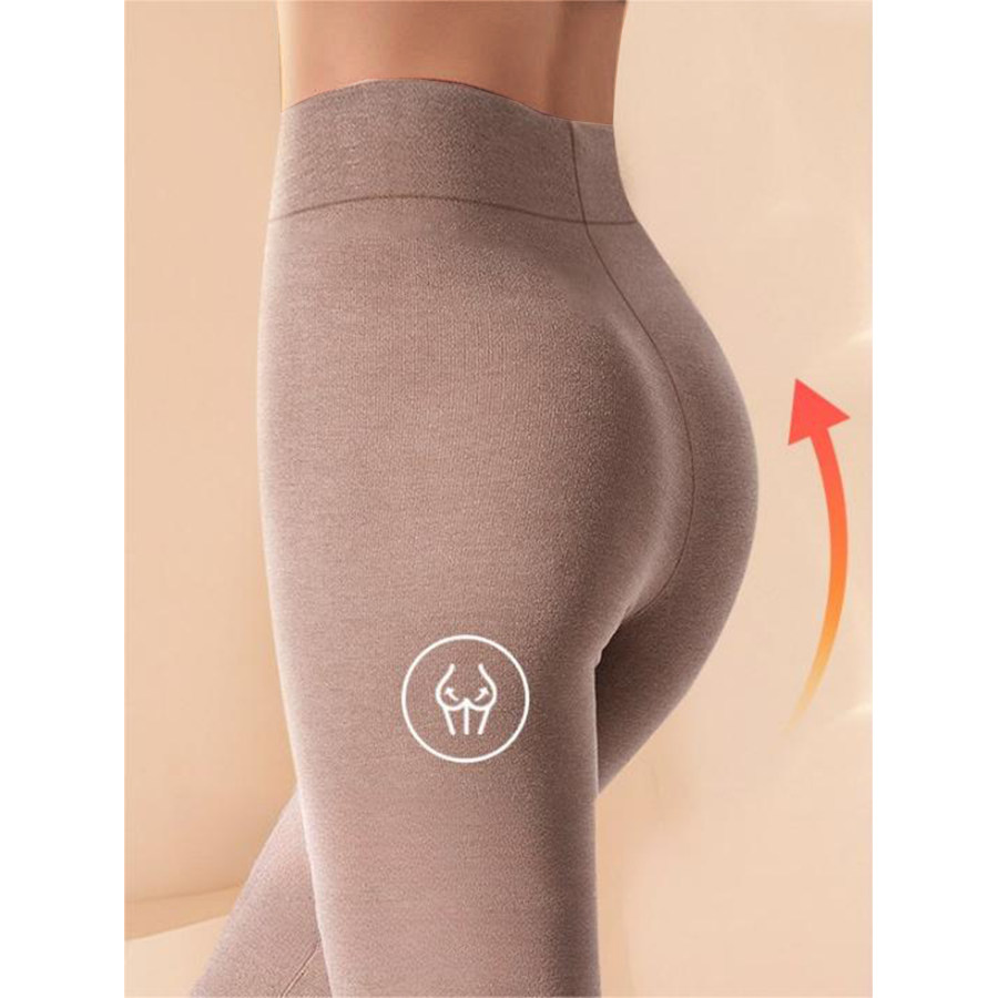 

Pantalones Térmicos Sin Costuras Para Mujer Leggings Ajustados De Cintura Alta De Otoño E Invierno