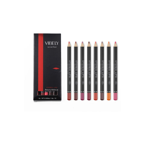 12 color lip liner waterproof not fade color matte lipstick pen