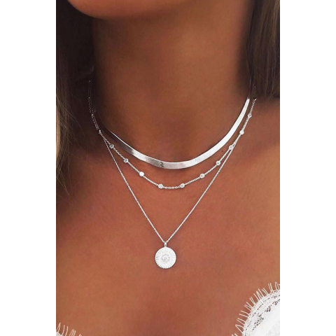 Simple Lotus Pendant Necklace