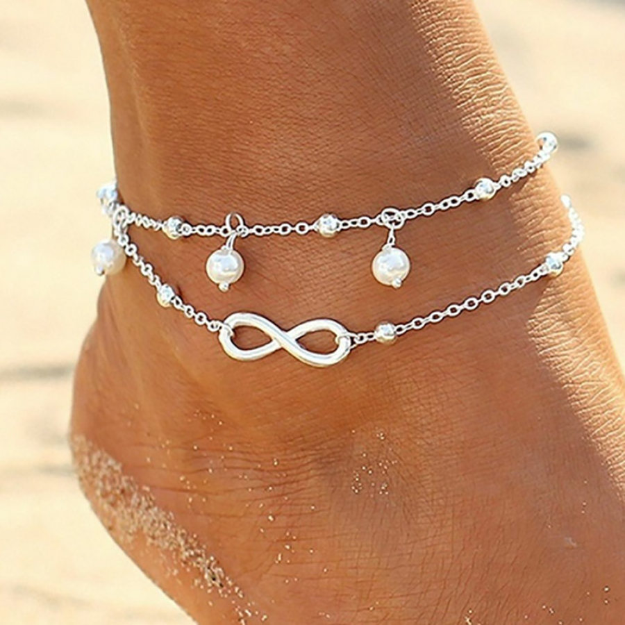 Fashion pearl anklet
