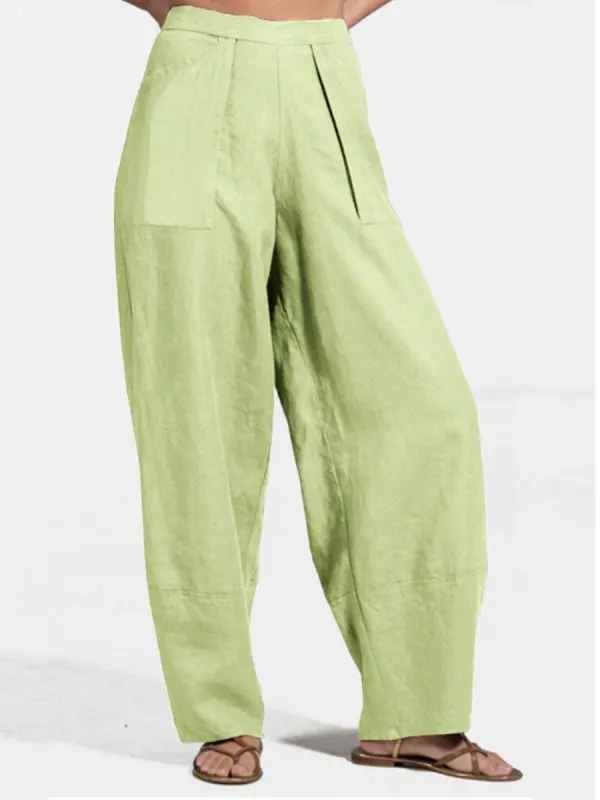 Casual Solid Color Stitching Pocket Pants - Charmwish.chimpone.com 