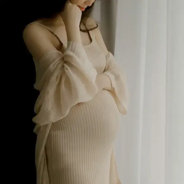 Maternity Beautiful Solid Color Dress Sets - Lukalula.com 