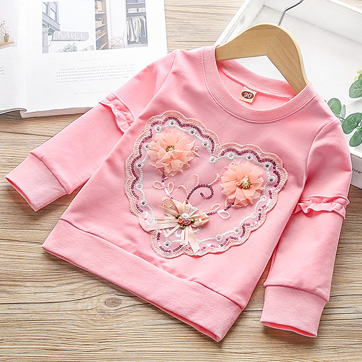 Woonie Full Sleeves Handmade Heart Design Sweater - Light Pink at Rs  299/piece, Sonipat