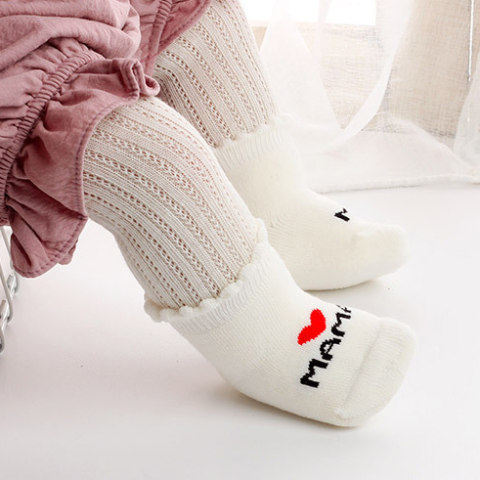 Letter Embroidered Baby Socks