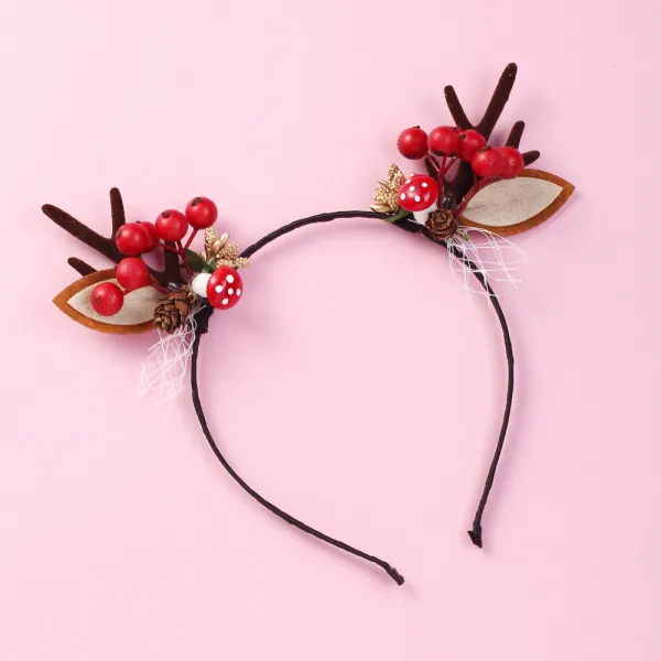 Girl Christmas Headband - Lukalula.com 