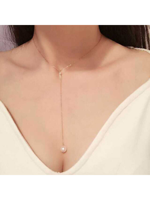 Adjustable Necklace Pearl Pendant Fashion Necklace