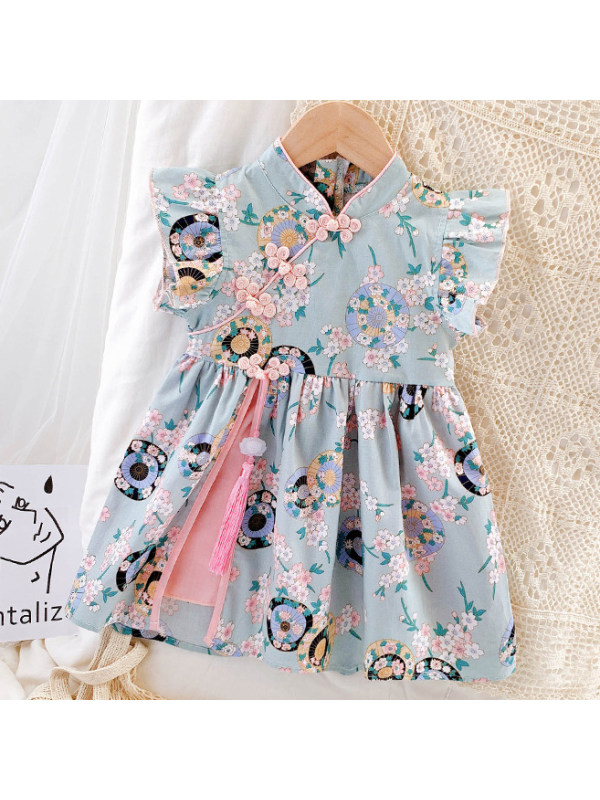 【18M-7Y】Sweet Flower Print Dress