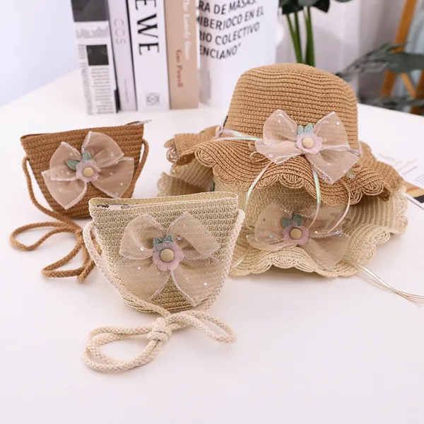 Sweet Bow Hat and Bag Set - Popopiestyle.com 