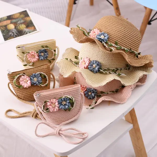 Sweet Flower Hat and Bag Set - Popopiestyle.com 