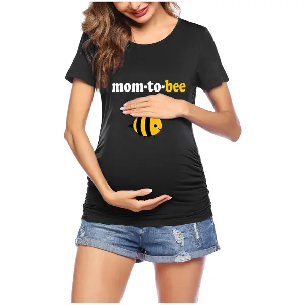 Maternity Bee Loose Pregnancy Clothes T-shirt - Lukalula.com 