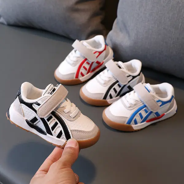 Kids Color Matching Casual Soft Sole Flat Shoes - Popopiearab.com 