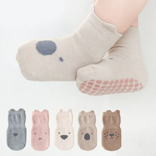 Baby Cartoon Cotton Treasure Non-slip Toddler Socks - Popopiearab.com 