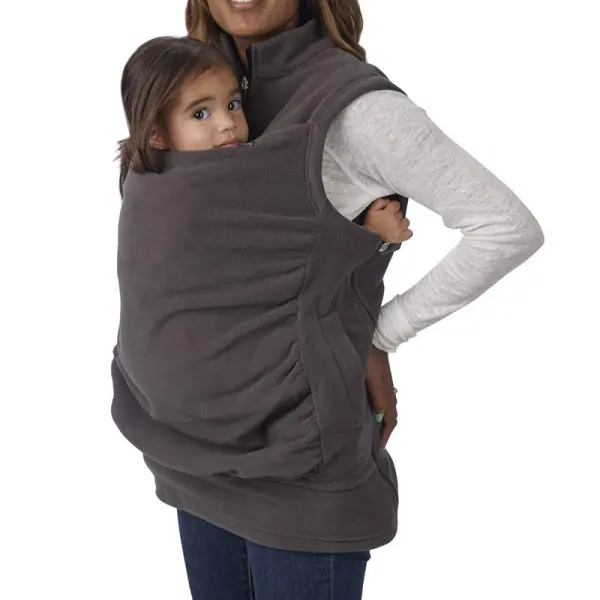 Multifunctional Kangaroo Jacket Nursery Bag Sleeveless Sweater Waistcoat - Lukalula.com 
