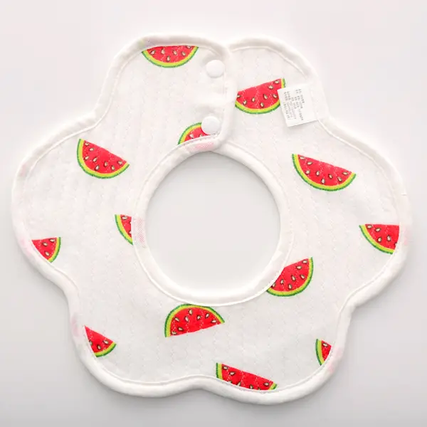 Newborn Cotton Waterproof Petal Bib - Lukalula.com 