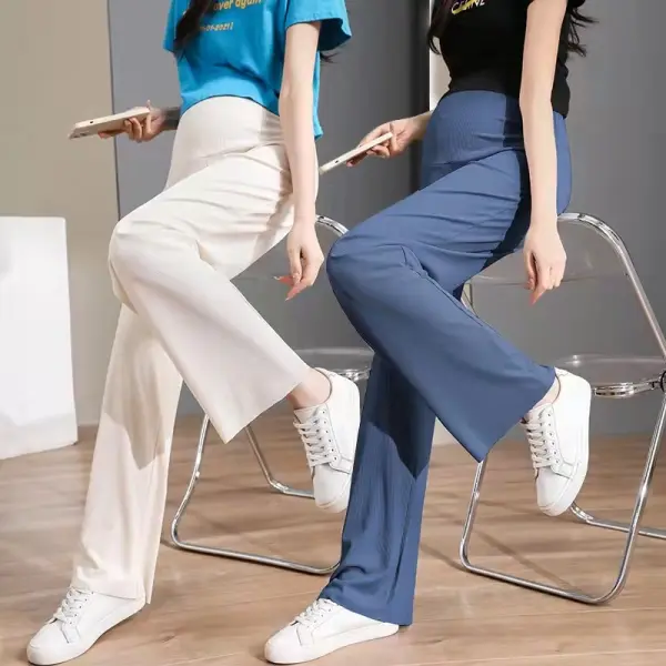 Maternity Casual Summer Thin Elastic Early Pregnancy Trousers - Lukalula.com 