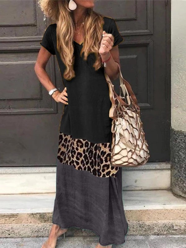 loose leopard print dress