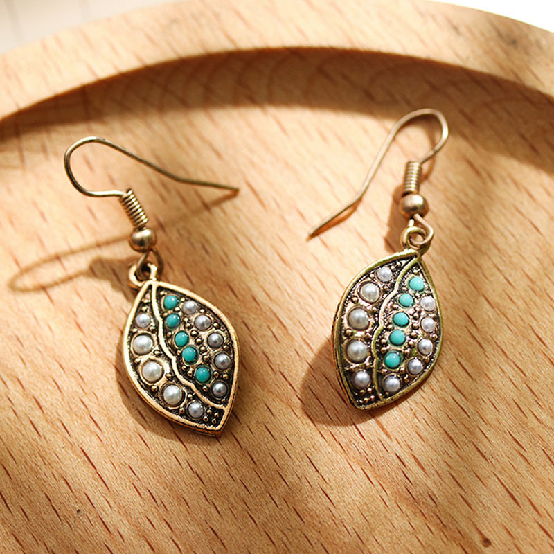 Vintage Ethnic Style Leaves Earrings