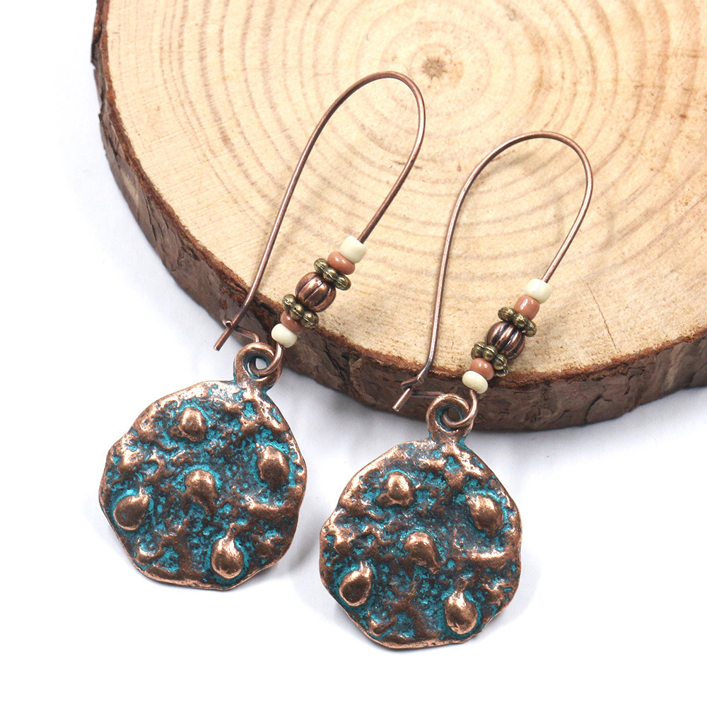 Vintage Metal Long Earrings