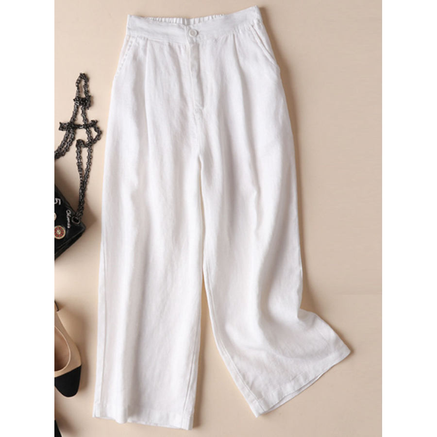 

Cotton And Linen Wide-leg Casual Pants