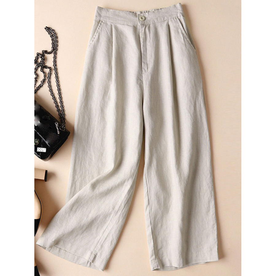 

Cotton And Linen Wide-leg Casual Pants