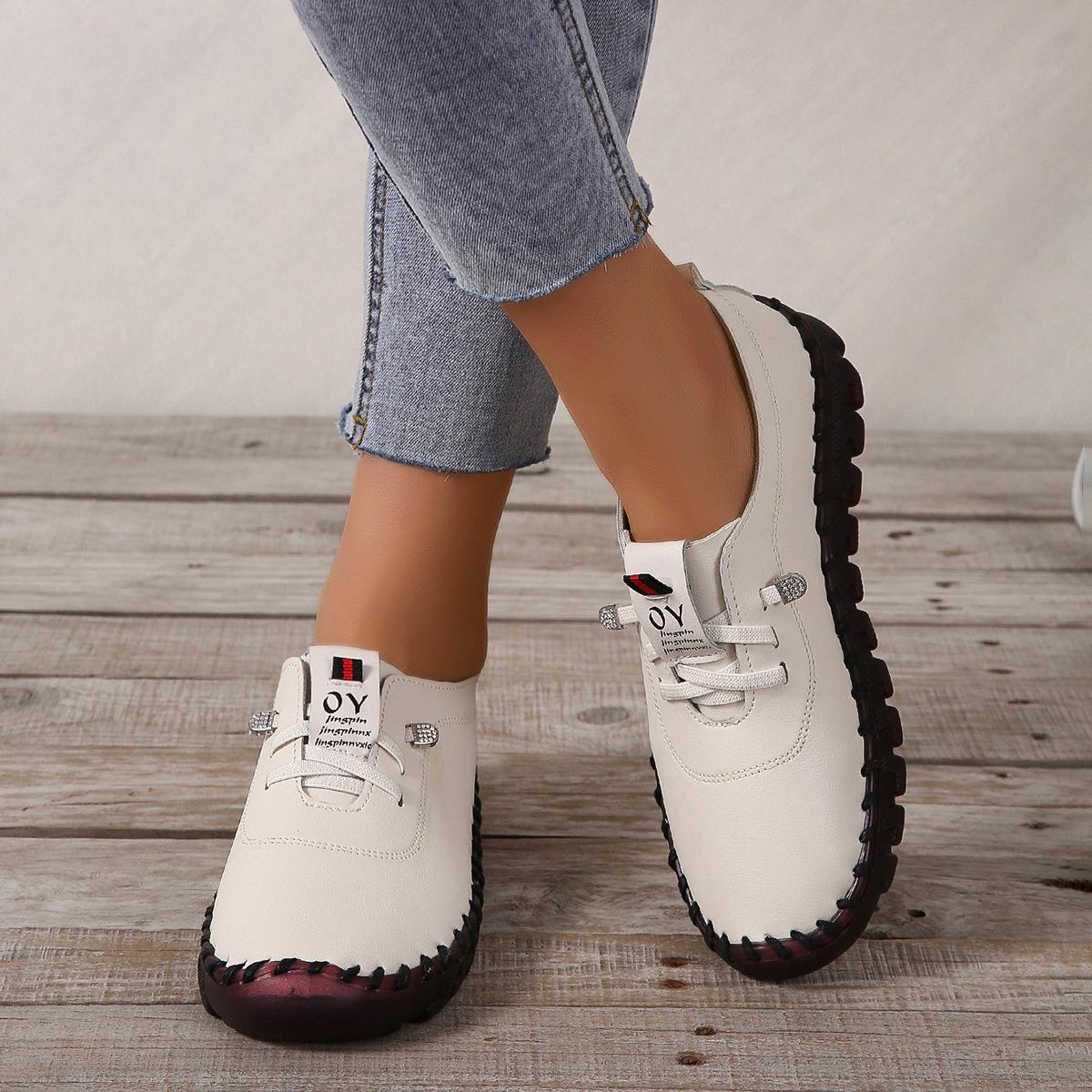 Soft Sole Hand Sewn Bag Casual Slip on Slip on Shoes