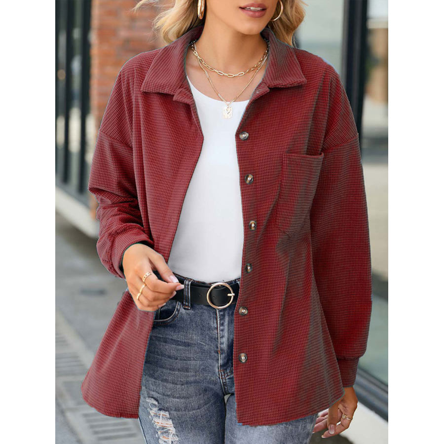

Casual Loose Solid Color Long Sleeve Blouse