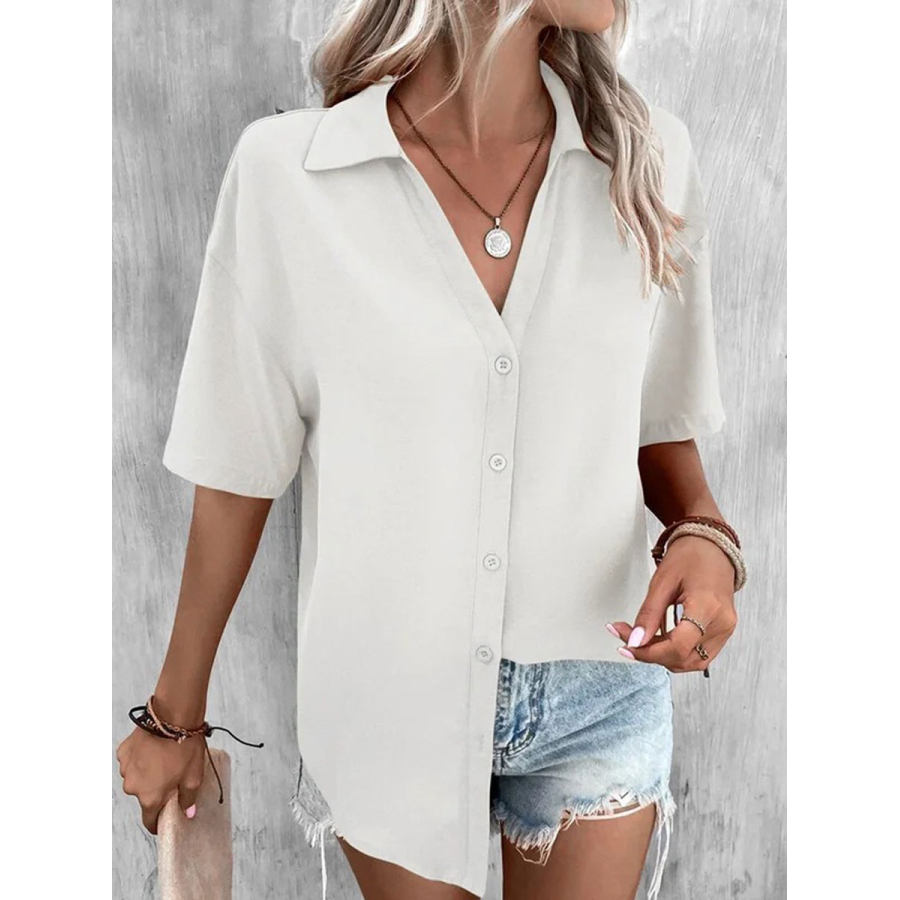 

Loose Casual Cardigan Sunscreen Short Sleeve Blouse