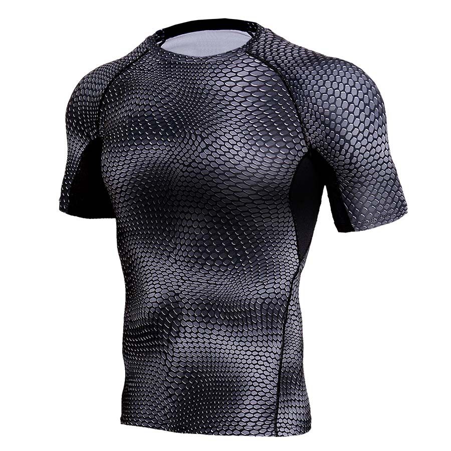 

Men's leisure fitness sports quick-drying round neck tight T-shirt TT236