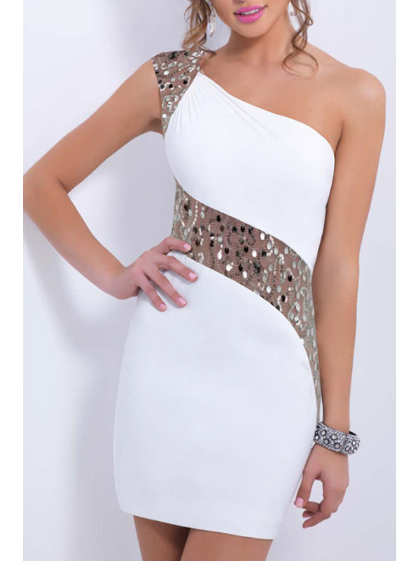 sequin one shoulder bodycon mini dress movie sequin one shoulder bodycon mini dress movie