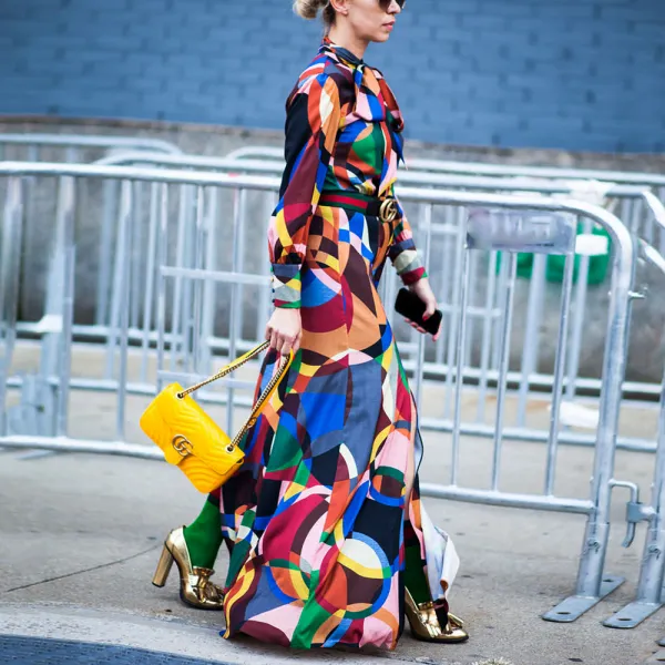 Fashion Floral Pattern   Printed Long Sleeve Lace-Up Maxi Dress - Leanarea.chimpone.com 