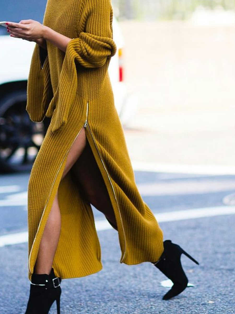 вязаная туника теплая. платье свитер с разрезом. трикотажное платье свитер. платье свитер с разрезом впереди. платье свитер с разрезом.