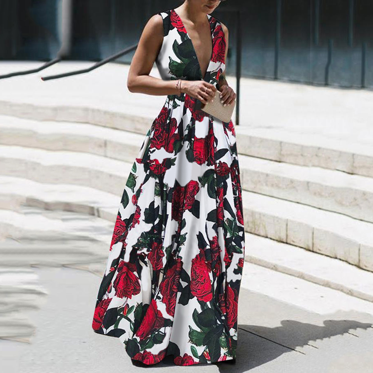 elegant floral maxi dresses