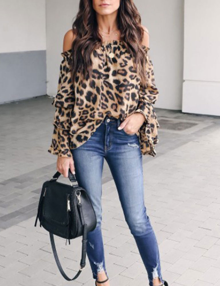 Что надеть с леопардовой блузкой