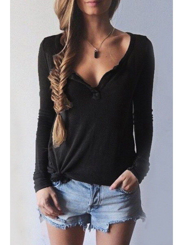 

Women V-Neck Long Sleeve Casual Sweater