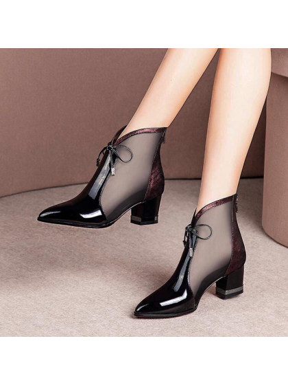 Women's Fashion Pointed Toe Thick Heel High Heels