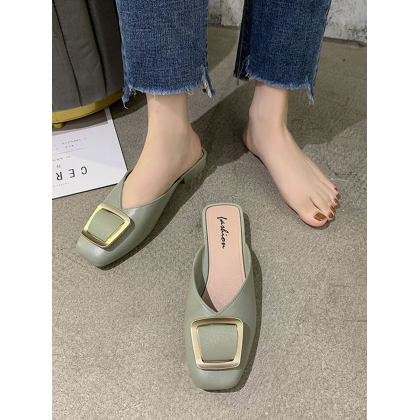 Square buckle fashion casual women's shoes