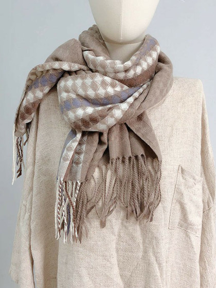 Autumn And Winter Fashion Plaid Scarf