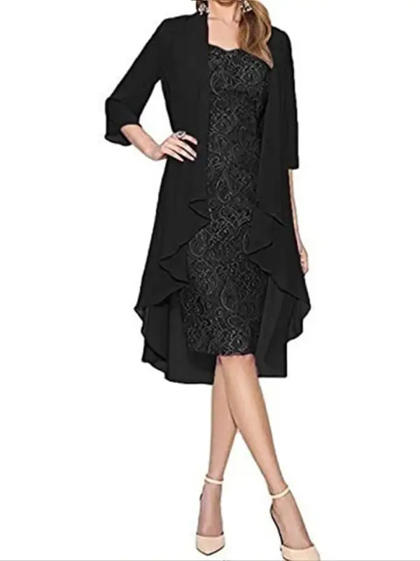 Two-piece Elegant And Fashionable Lace Dress - Godeskplus.com 