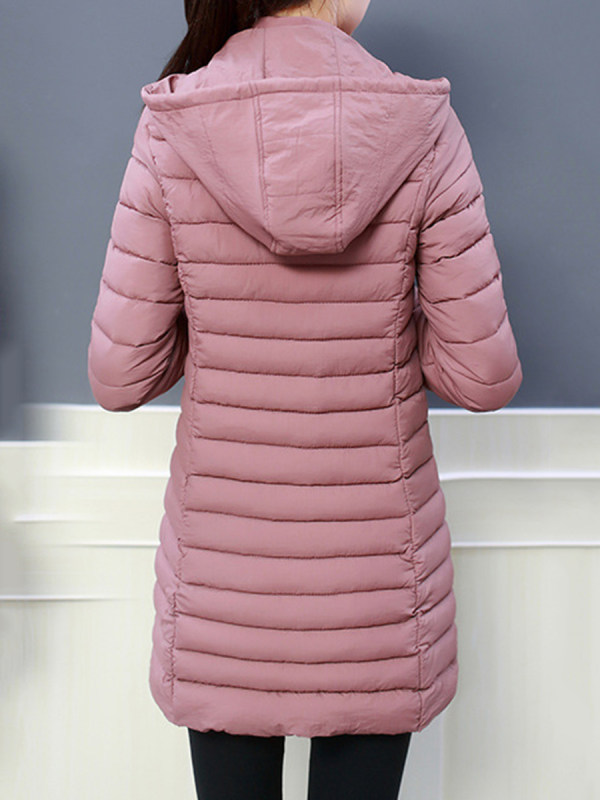 Hooded Plain Coat - prestarrs.com